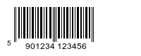 Retail EAN-13 style barcode